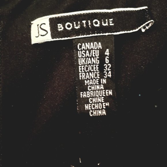 JS Boutique Black Gown - Picture 2 of 4